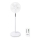 Ventoinha de chão com termómetro e visor 45W/230V branca + controlo remoto