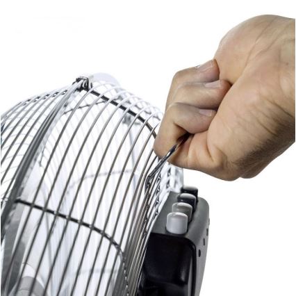 Ventoinha de chão VIENTO 100W/230V cromado brilhante