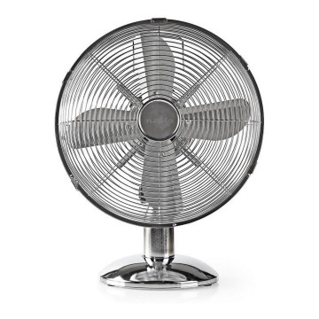 Ventoinha de mesa 35W/230V cromado brilhante