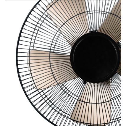 Ventoinha de mesa 40W/230V diâmetro 35 cm preto/dourado