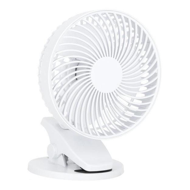 Ventoinha de mesa com clip VIENTO 6W/5V 2000 mAh branco