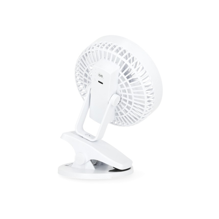 Ventoinha de mesa com clip VIENTO 6W/5V 2000 mAh branco