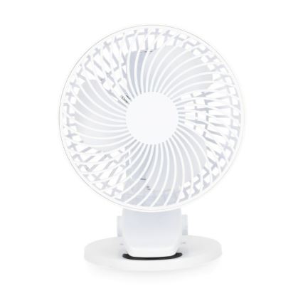 Ventoinha de mesa com clip VIENTO 6W/5V 2000 mAh branco