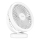 Ventoinha de mesa LED com iluminação LED/3W/5V USB 2400 mAh branco