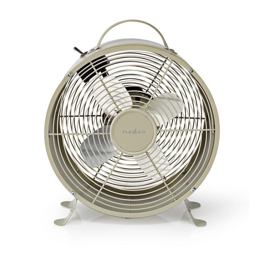 Ventoinha de mesa RETRO 20W/230V cinzento ø25 cm