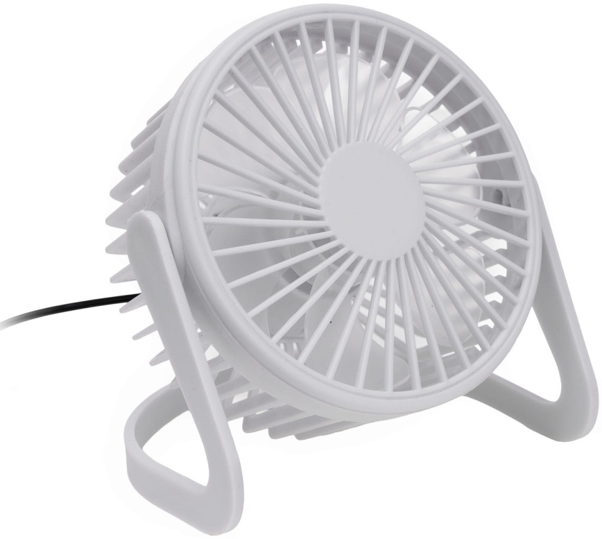 Ventoinha de mesa USB diâmetro 15 cm branco