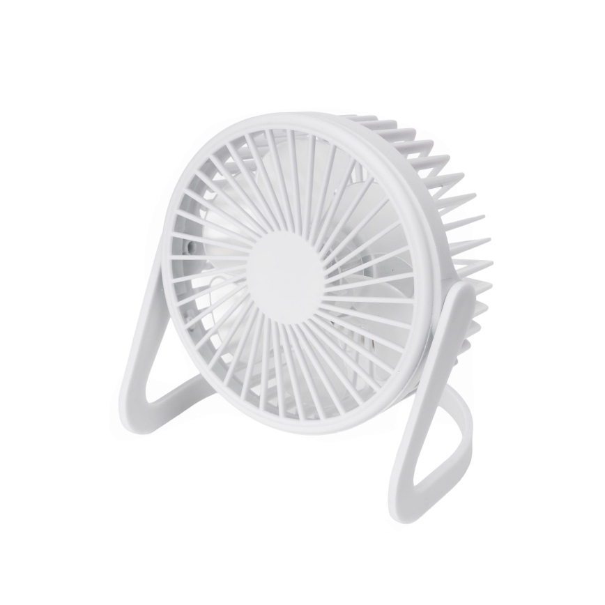 Ventoinha de mesa USB diâmetro 15 cm branco