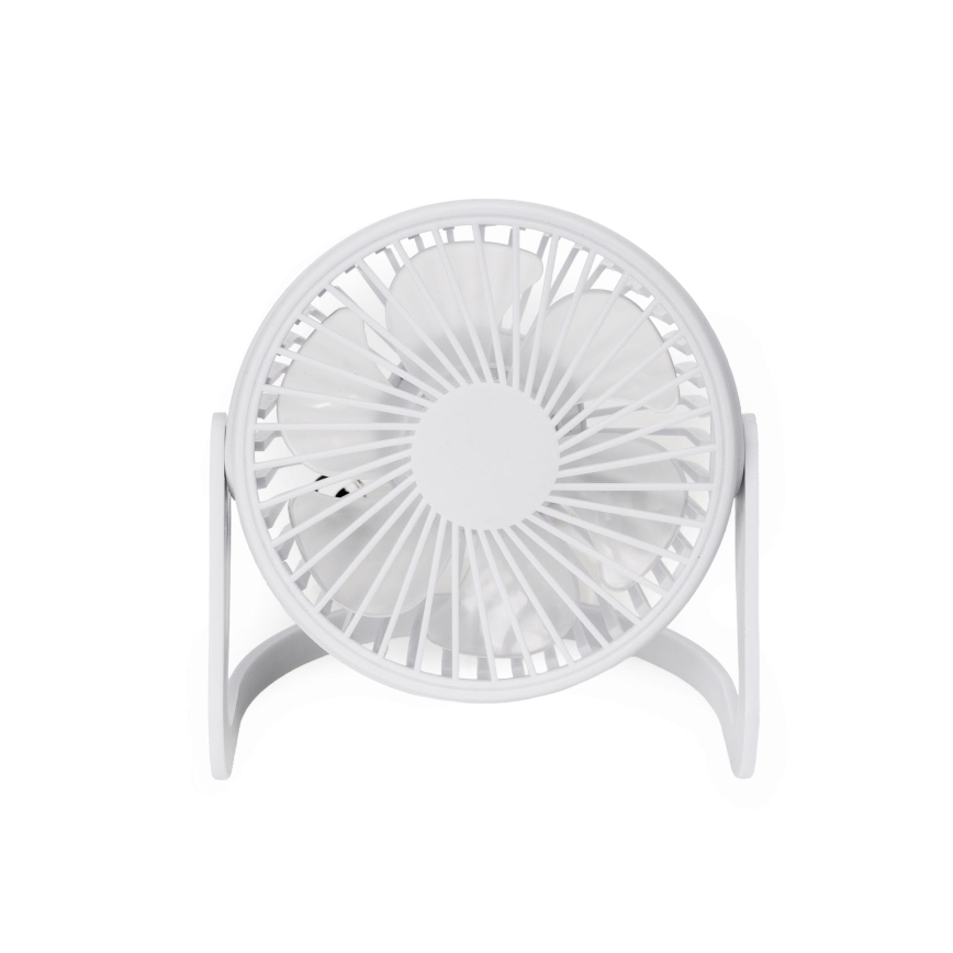 Ventoinha de mesa USB diâmetro 15 cm branco