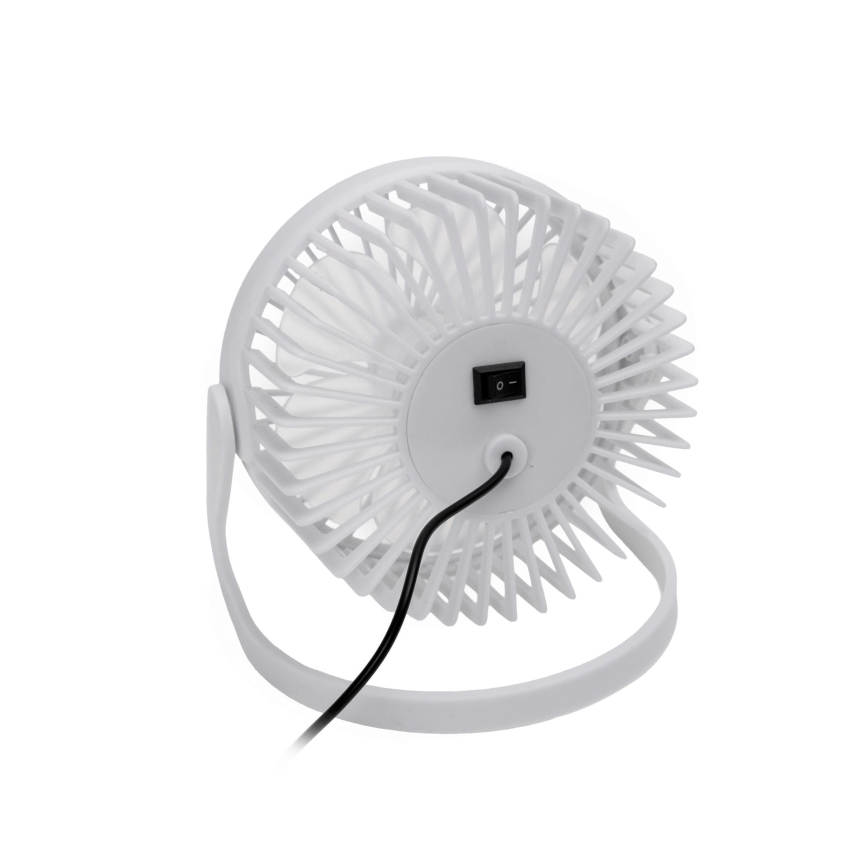 Ventoinha de mesa USB diâmetro 15 cm branco