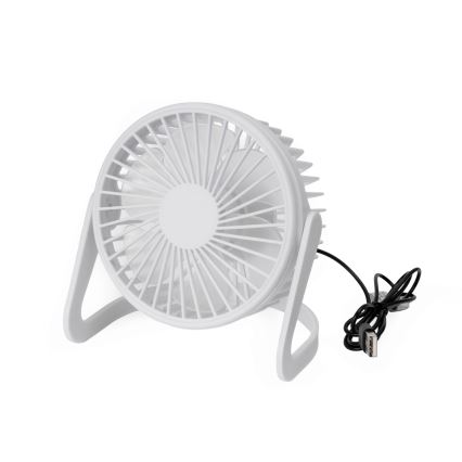 Ventoinha de mesa USB diâmetro 15 cm branco