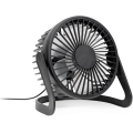 Ventoinha de mesa USB diâmetro 15 cm preto