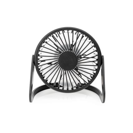 Ventoinha de mesa USB diâmetro 15 cm preto