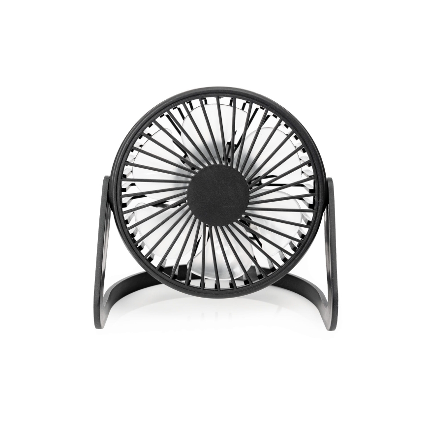 Ventoinha de mesa USB diâmetro 15 cm preto