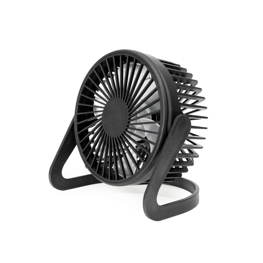 Ventoinha de mesa USB diâmetro 15 cm preto