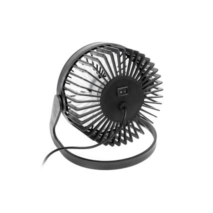 Ventoinha de mesa USB diâmetro 15 cm preto