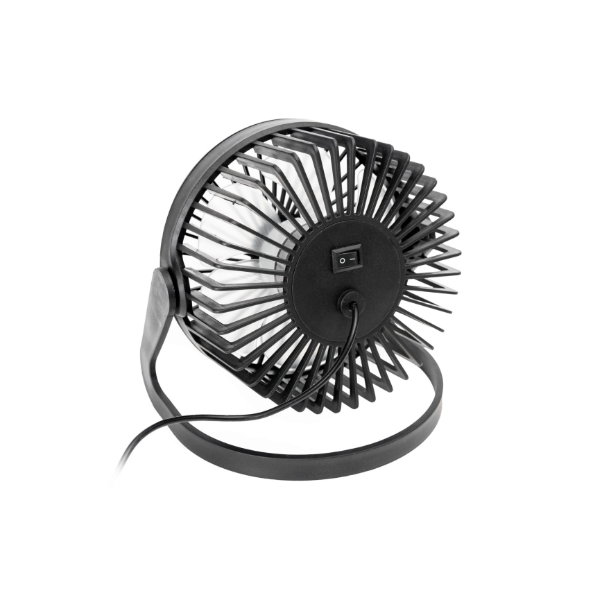 Ventoinha de mesa USB diâmetro 15 cm preto