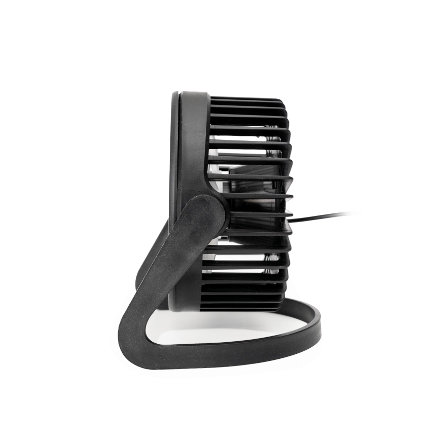 Ventoinha de mesa USB diâmetro 15 cm preto
