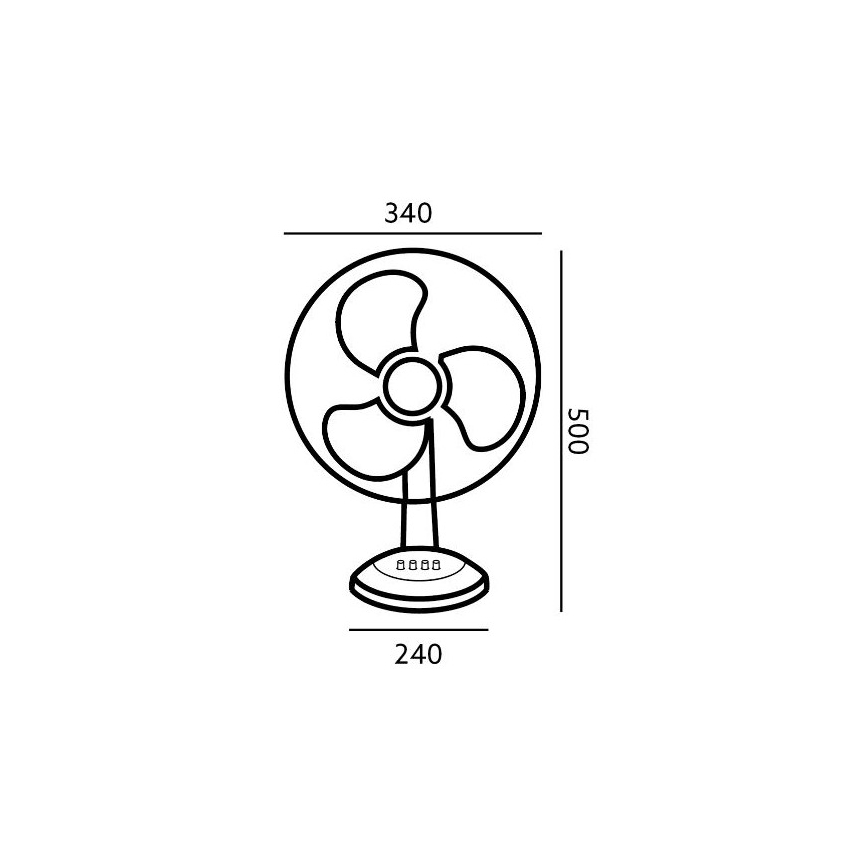 Ventoinha de mesa VIENTO 40W/230V branca