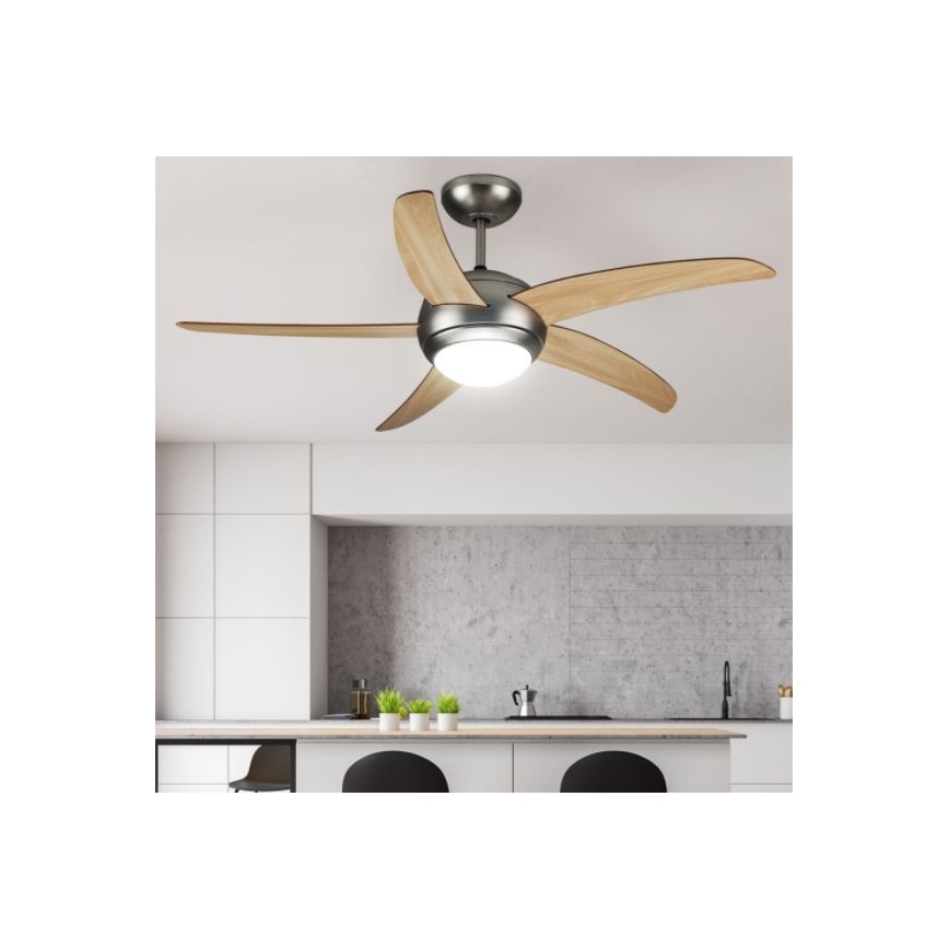 Ventoinha de teto 2xE27/20W/230V diâmetro 132 cm + comando
