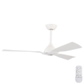 Ventoinha de teto diâmetro 132 cm IP44 branco + comando