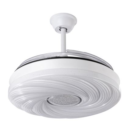Ventoinha de teto LED com regulação LED/60W/230V 3000-6000K diâmetro 50 cm branco + comando