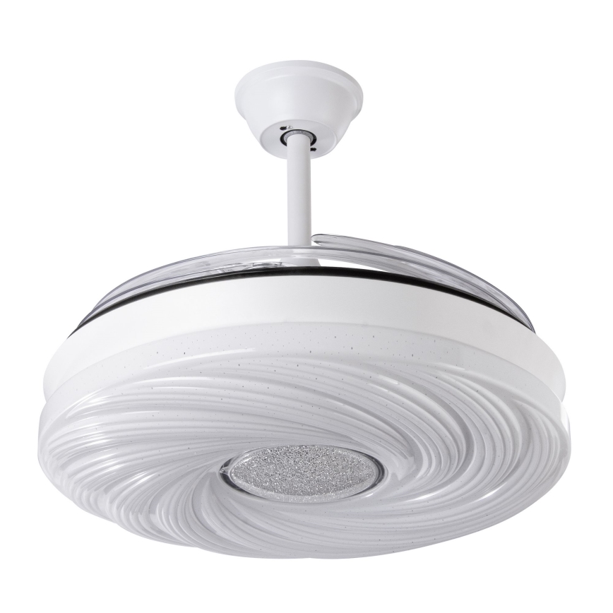 Ventoinha de teto LED com regulação LED/60W/230V 3000-6000K diâmetro 50 cm branco + comando