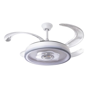 Ventoinha de teto LED com regulação LED/70W/230V 3000-6000K diâmetro 50 cm branco + comando