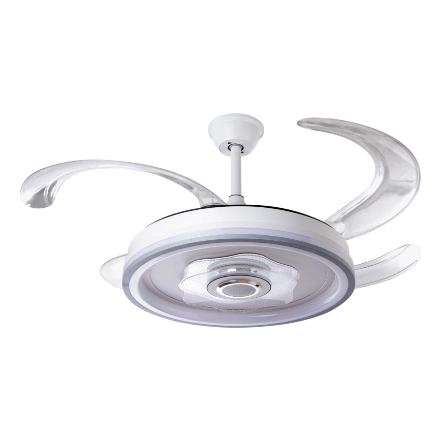 Ventoinha de teto LED com regulação LED/70W/230V 3000-6000K diâmetro 50 cm branco + comando