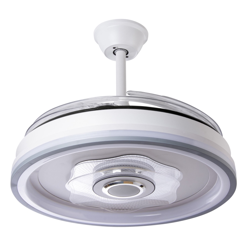 Ventoinha de teto LED com regulação LED/70W/230V 3000-6000K diâmetro 50 cm branco + comando