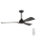 Ventoinha de teto para casa de banho d. 132 cm IP44 preto + comando