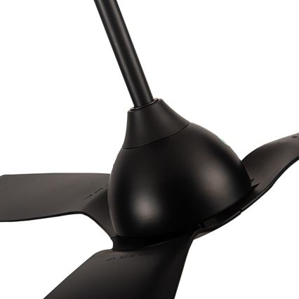 Ventoinha de teto para casa de banho d. 132 cm IP44 preto + comando