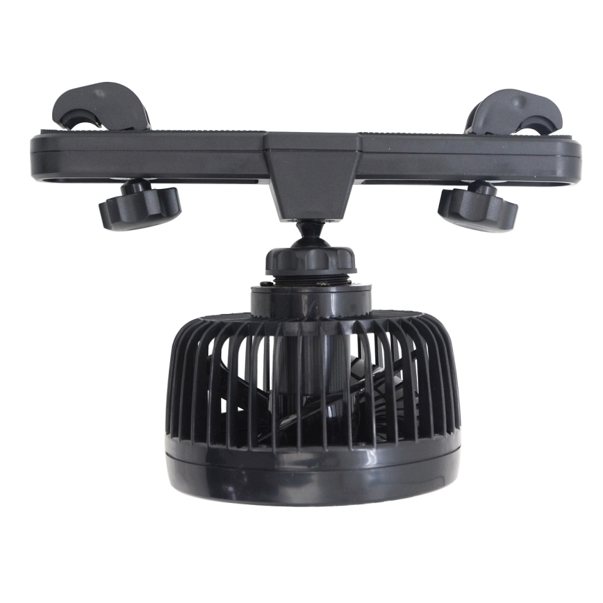 Ventoinha para encosto de cabeça de automóvel 4W/12V preto