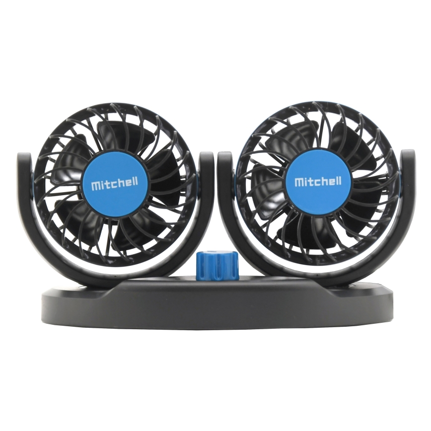 Ventoinha para painel de instrumentos do carro com USB 3W/5V preto