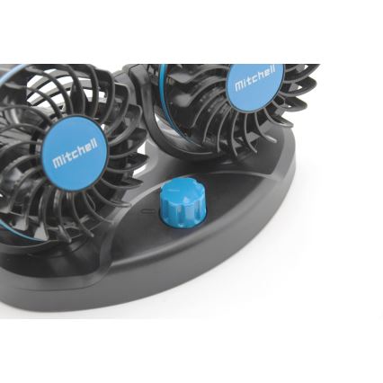 Ventoinha para painel de instrumentos do carro com USB 3W/5V preto