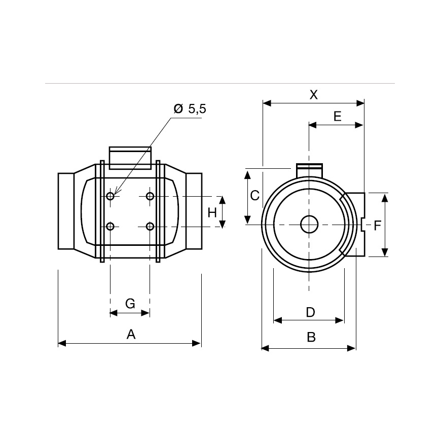 Ventoinha TD-250/100 24W/230V