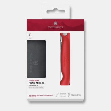 Victorinox - Canivete de bolso SWISS CLASSIC 11 cm vermelho + tábua de corte