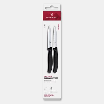 Victorinox - Conjunto de facas de cozinha para legumes SWISS CLASSIC 10 cm 2 unidades preto