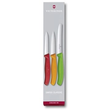 Victorinox - Conjunto de facas de cozinha para vegetais 3 unid. mistura de cores