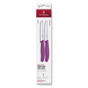 Victorinox - Conjunto de facas para legumes SWISS CLASSIC 11 cm 2 peças roxas