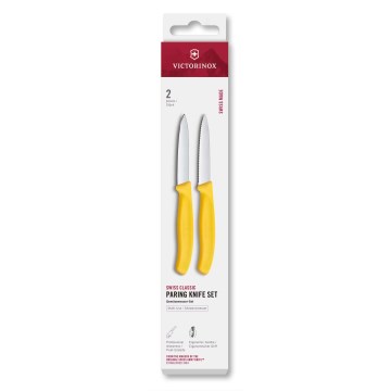 Victorinox - Conjunto de facas para legumes SWISS CLASSIC, 8 cm, 2 unidades, amarelo