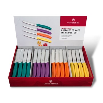 Victorinox - Conjunto de facas para legumes SWISS CLASSIC, 80 peças, multicoloridas