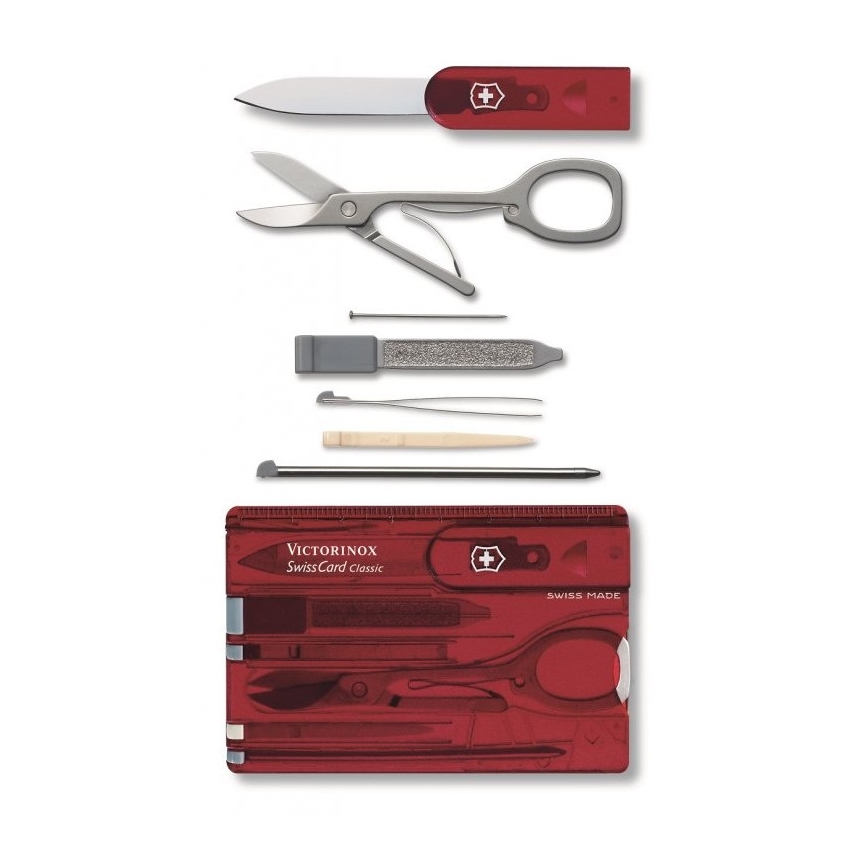 Victorinox - Conjunto multifunções 10 funções vermelho