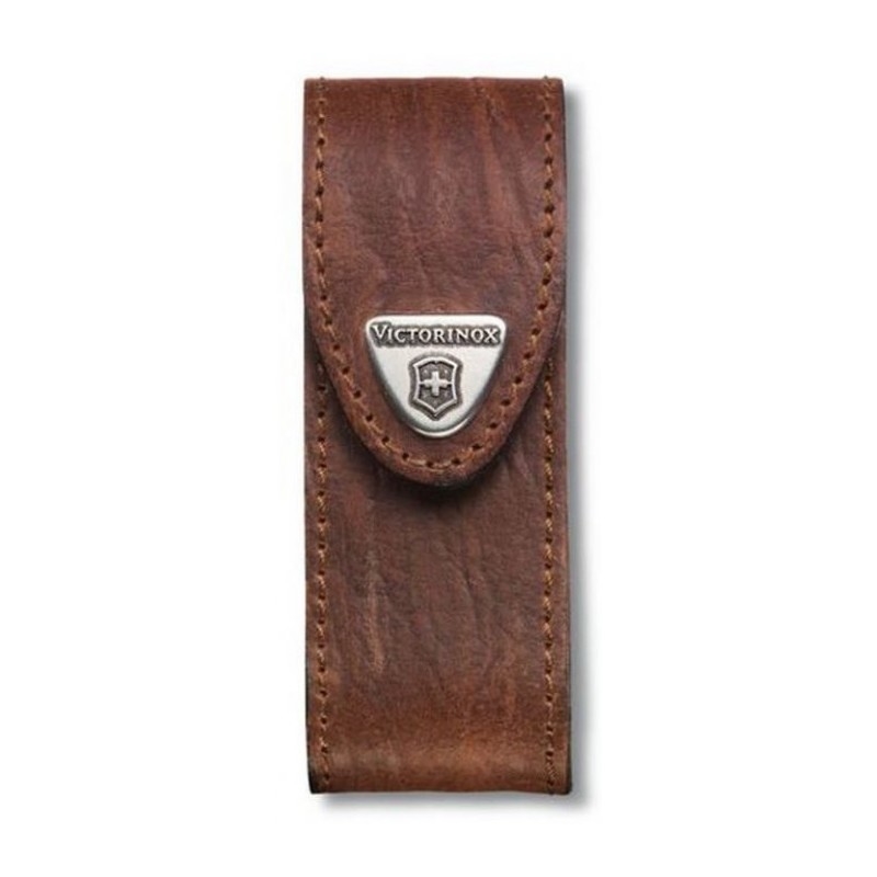 Victorinox - Estojo de couro para canivete 9,1 cm castanho