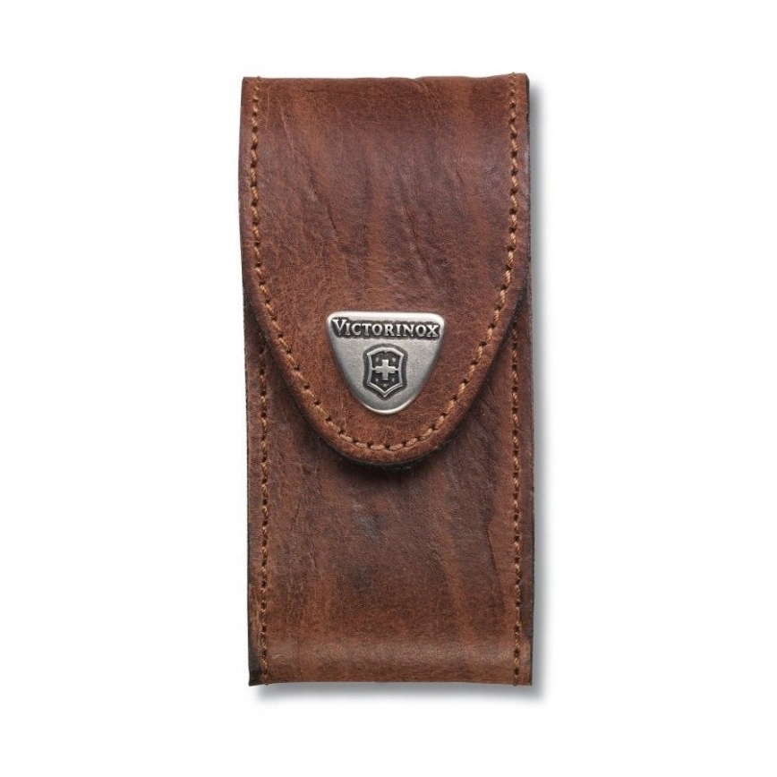 Victorinox - Estojo de couro para canivete 9,1 cm castanho