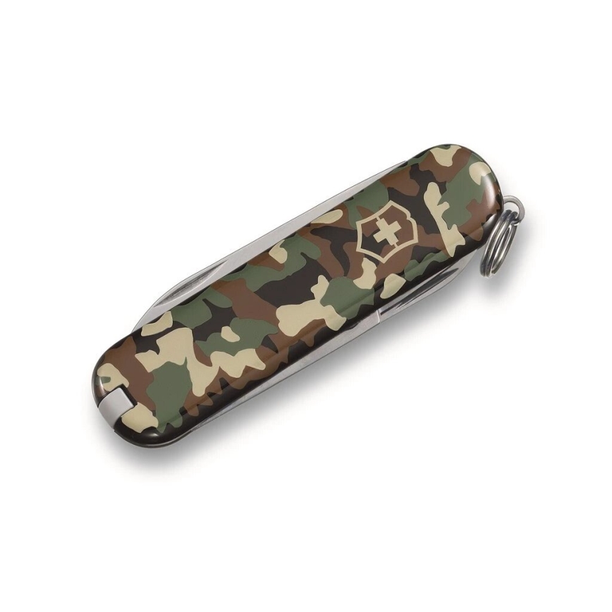 Victorinox - Faca de bolso multifuncional CLASSIC SD 5,8 cm/7 funções camoflagem