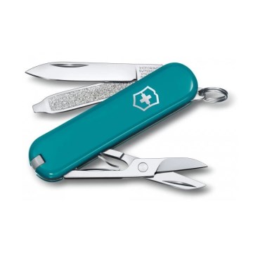 Victorinox - Faca de bolso multifuncional CLASSIC SD 5,8 cm/7 funções turquesa
