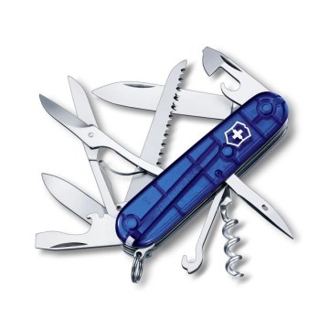 Victorinox - Faca de bolso multifuncional HUNTSMAN 9,1 cm/15 funções azul