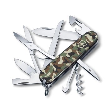 Victorinox - Faca de bolso multifuncional HUNTSMAN 9,1 cm/15 funções camoflagem