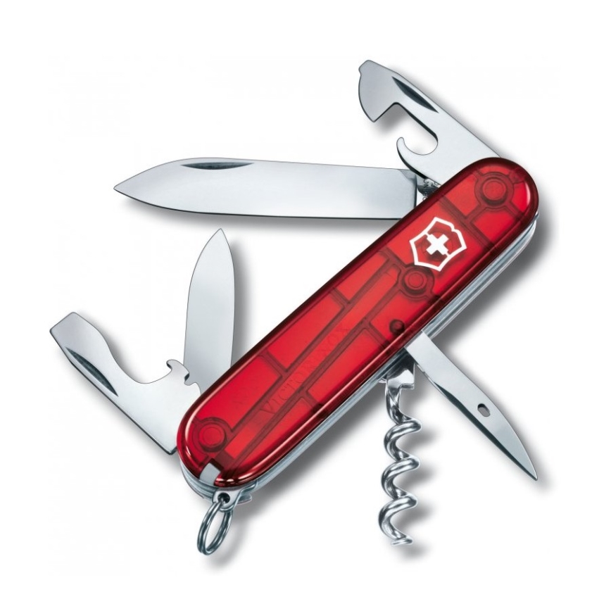 Victorinox - Faca de bolso multifuncional SPARTAN 9,1 cm/12 funções vermelho