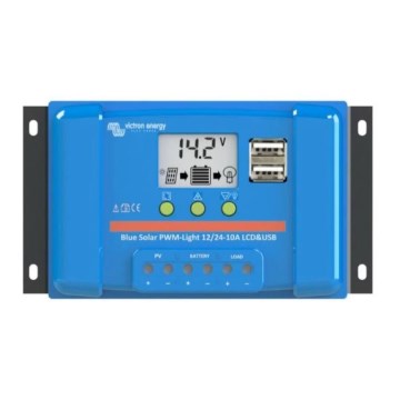 Victron Energy - Regulador de carregamento solar PWM 12/24V/10A